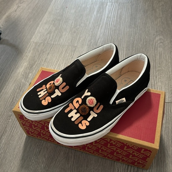 Vans You Got This Breast Cancer Awareness Slip On Sneakers with Box Women's 6.5 - Picture 2 of 9